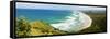 Panoramic Aerial View of Tallow Beach at Byron Bay, New South Wales, Australia, Pacific-Matthew Williams-Ellis-Framed Stretched Canvas