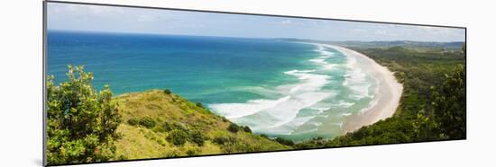 Panoramic Aerial View of Tallow Beach at Byron Bay, New South Wales, Australia, Pacific-Matthew Williams-Ellis-Mounted Premium Photographic Print