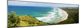 Panoramic Aerial View of Tallow Beach at Byron Bay, New South Wales, Australia, Pacific-Matthew Williams-Ellis-Mounted Photographic Print