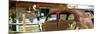 Panoramic - Cars - Route 66 - Gas Station - Arizona - United States-Philippe Hugonnard-Mounted Photographic Print