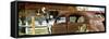 Panoramic - Cars - Route 66 - Gas Station - Arizona - United States-Philippe Hugonnard-Framed Stretched Canvas