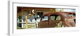 Panoramic - Cars - Route 66 - Gas Station - Arizona - United States-Philippe Hugonnard-Framed Photographic Print