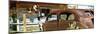 Panoramic - Cars - Route 66 - Gas Station - Arizona - United States-Philippe Hugonnard-Mounted Photographic Print