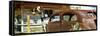 Panoramic - Cars - Route 66 - Gas Station - Arizona - United States-Philippe Hugonnard-Framed Stretched Canvas