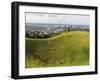 Panoramic City View from Mount Eden Volcanic Crater, Auckland, North Island, New Zealand, Pacific-Kober Christian-Framed Photographic Print