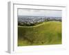 Panoramic City View from Mount Eden Volcanic Crater, Auckland, North Island, New Zealand, Pacific-Kober Christian-Framed Photographic Print