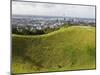 Panoramic City View from Mount Eden Volcanic Crater, Auckland, North Island, New Zealand, Pacific-Kober Christian-Mounted Photographic Print