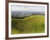 Panoramic City View from Mount Eden Volcanic Crater, Auckland, North Island, New Zealand, Pacific-Kober Christian-Framed Photographic Print