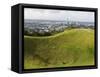 Panoramic City View from Mount Eden Volcanic Crater, Auckland, North Island, New Zealand, Pacific-Kober Christian-Framed Stretched Canvas
