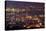 Panoramic Cityscape in Night with River and Tower in Penang, Malaysia, Asia.-elwynn-Stretched Canvas