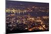 Panoramic Cityscape in Night with River and Tower in Penang, Malaysia, Asia.-elwynn-Mounted Photographic Print