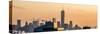 Panoramic Cityscape Manhattan at Sunset in Winter-Philippe Hugonnard-Stretched Canvas