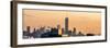 Panoramic Cityscape Manhattan at Sunset in Winter-Philippe Hugonnard-Framed Photographic Print