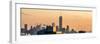 Panoramic Cityscape Manhattan at Sunset in Winter-Philippe Hugonnard-Framed Photographic Print