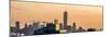 Panoramic Cityscape Manhattan at Sunset in Winter-Philippe Hugonnard-Mounted Photographic Print