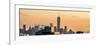 Panoramic Cityscape Manhattan at Sunset in Winter-Philippe Hugonnard-Framed Photographic Print