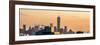 Panoramic Cityscape Manhattan at Sunset in Winter-Philippe Hugonnard-Framed Photographic Print