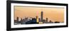Panoramic Cityscape Manhattan at Sunset in Winter-Philippe Hugonnard-Framed Photographic Print