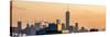 Panoramic Cityscape Manhattan at Sunset in Winter-Philippe Hugonnard-Stretched Canvas