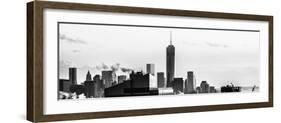 Panoramic Cityscape Manhattan at Sunset in Winter-Philippe Hugonnard-Framed Photographic Print