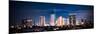 Panoramic Cityscape of Indonesia Capital City Jakarta at Night-Aleksandar Todorovic-Mounted Art Print