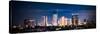 Panoramic Cityscape of Indonesia Capital City Jakarta at Night-Aleksandar Todorovic-Stretched Canvas