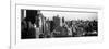 Panoramic Cityscape of Manhattan in Winter at Sunset-Philippe Hugonnard-Framed Photographic Print