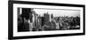 Panoramic Cityscape of Manhattan in Winter at Sunset-Philippe Hugonnard-Framed Photographic Print