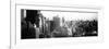 Panoramic Cityscape of Manhattan in Winter at Sunset-Philippe Hugonnard-Framed Photographic Print