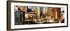 Panoramic Cityscape Snowy Winter in West Village-Philippe Hugonnard-Framed Photographic Print