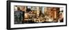 Panoramic Cityscape Snowy Winter in West Village-Philippe Hugonnard-Framed Photographic Print