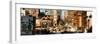 Panoramic Cityscape Snowy Winter in West Village-Philippe Hugonnard-Framed Photographic Print