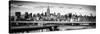 Panoramic Cityscape - View of Brooklyn Bridge with the Empire State Buildings-Philippe Hugonnard-Stretched Canvas