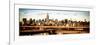 Panoramic Cityscape - View of Brooklyn Bridge with the Empire State Buildings-Philippe Hugonnard-Framed Photographic Print