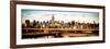 Panoramic Cityscape - View of Brooklyn Bridge with the Empire State Buildings-Philippe Hugonnard-Framed Photographic Print