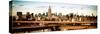 Panoramic Cityscape - View of Brooklyn Bridge with the Empire State Buildings-Philippe Hugonnard-Stretched Canvas