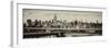 Panoramic Cityscape - View of Brooklyn Bridge with the Empire State Buildings-Philippe Hugonnard-Framed Photographic Print