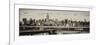 Panoramic Cityscape - View of Brooklyn Bridge with the Empire State Buildings-Philippe Hugonnard-Framed Photographic Print