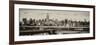 Panoramic Cityscape - View of Brooklyn Bridge with the Empire State Buildings-Philippe Hugonnard-Framed Photographic Print