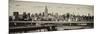 Panoramic Cityscape - View of Brooklyn Bridge with the Empire State Buildings-Philippe Hugonnard-Mounted Photographic Print