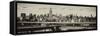 Panoramic Cityscape - View of Brooklyn Bridge with the Empire State Buildings-Philippe Hugonnard-Framed Stretched Canvas