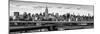 Panoramic Cityscape - View of Brooklyn Bridge with the Empire State Buildings-Philippe Hugonnard-Mounted Photographic Print
