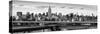 Panoramic Cityscape - View of Brooklyn Bridge with the Empire State Buildings-Philippe Hugonnard-Stretched Canvas