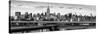 Panoramic Cityscape - View of Brooklyn Bridge with the Empire State Buildings-Philippe Hugonnard-Stretched Canvas