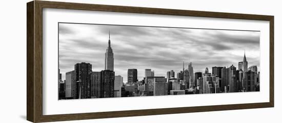 Panoramic Cityscape with the Chrysler Building and Empire State Building Views-Philippe Hugonnard-Framed Photographic Print