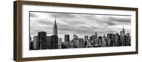 Panoramic Cityscape with the Chrysler Building and Empire State Building Views-Philippe Hugonnard-Framed Photographic Print