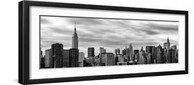 Panoramic Cityscape with the Chrysler Building and Empire State Building Views-Philippe Hugonnard-Framed Photographic Print