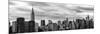 Panoramic Cityscape with the Chrysler Building and Empire State Building Views-Philippe Hugonnard-Mounted Photographic Print