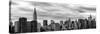 Panoramic Cityscape with the Chrysler Building and Empire State Building Views-Philippe Hugonnard-Stretched Canvas