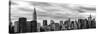 Panoramic Cityscape with the Chrysler Building and Empire State Building Views-Philippe Hugonnard-Stretched Canvas